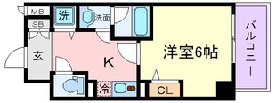 エスティライフ三宮東の物件間取画像